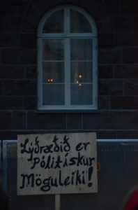 Austurvöllur 10. nóvember