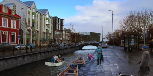 Svona gæti Lækjargata litið út. Lækurinn færður upp á yfirborðið